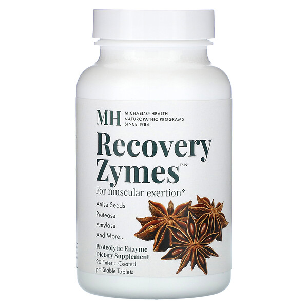 Recovery Zymes, 90 pH-стабильных таблеток с кишечнорастворимой оболочкой Michael's Naturopathic