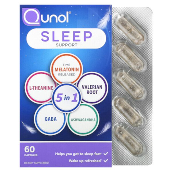 Поддержка сна, 60 капсул Qunol