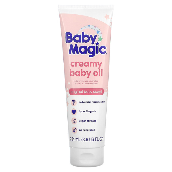 Кремовое детское масло, Original Baby, 8,6 жидких унций (254 мл) Baby Magic