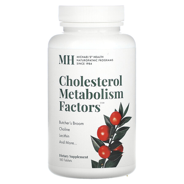 Факторы метаболизма холестерина, 180 таблеток Michael's Naturopathic