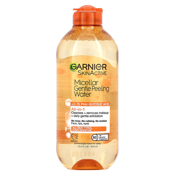 SkinActive, Мицеллярная нежная вода для пилинга, 400 мл (13,5 жидких унций) Garnier