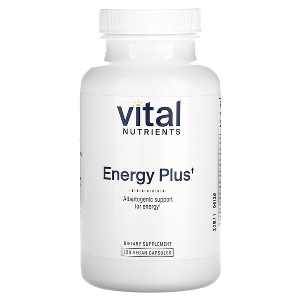 Energy Plus, 120 Vegan Capsules Vital Nutrients