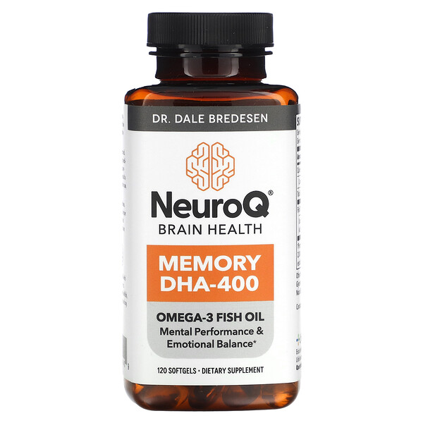 NeuroQ Brain Health, Memory DHA-400, 120 мягких таблеток LifeSeasons