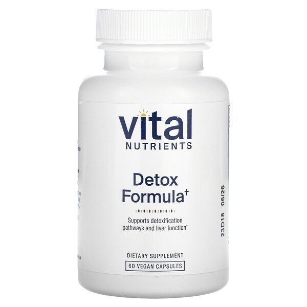 Детокс-формула, 60 веганских капсул Vital Nutrients