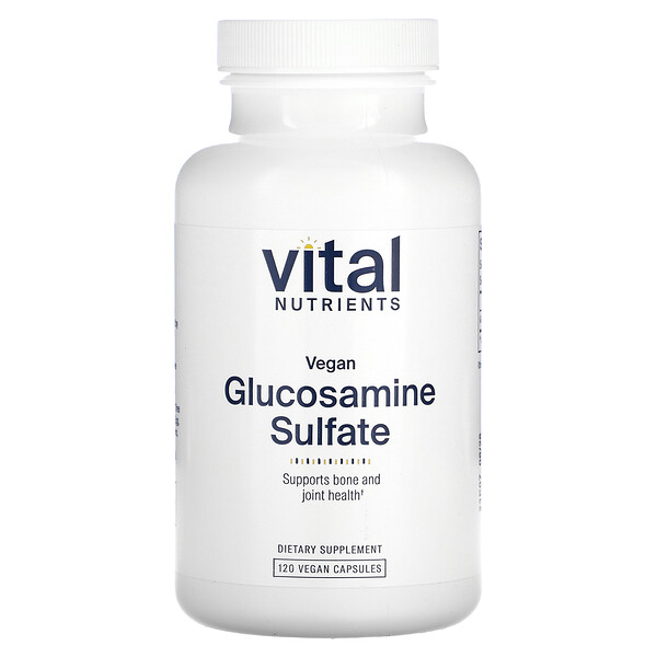 Веганский сульфат глюкозамина, 120 веганских капсул Vital Nutrients
