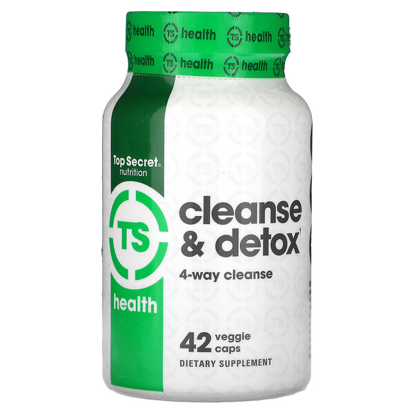 Здоровье, очищение и детоксикация, 42 растительные капсулы Top Secret Nutrition