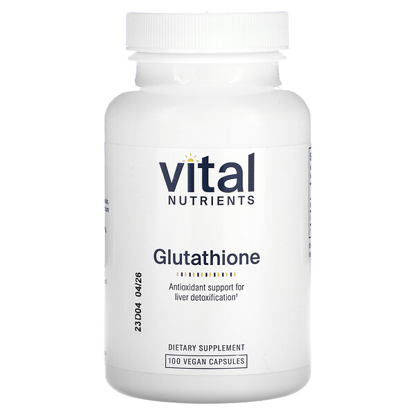 Глутатион, 100 веганских капсул Vital Nutrients
