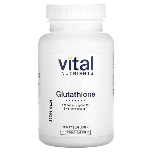 Glutathione, 100 Vegan Capsules (Веганские капсулы) Vital Nutrients