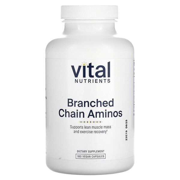Аминокислоты с разветвленной цепью, 180 веганских капсул Vital Nutrients