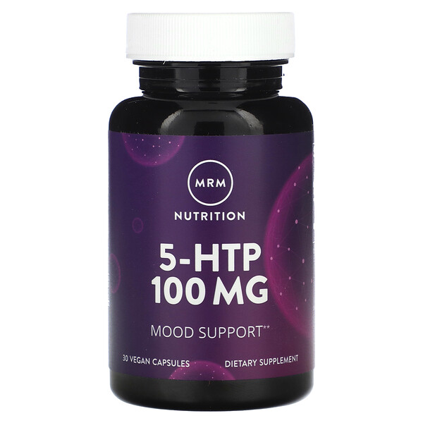 5-HTP, 100 мг, 30 веганских капсул MRM