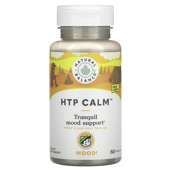 HTP Calm, 60 растительных капсул Natural Balance