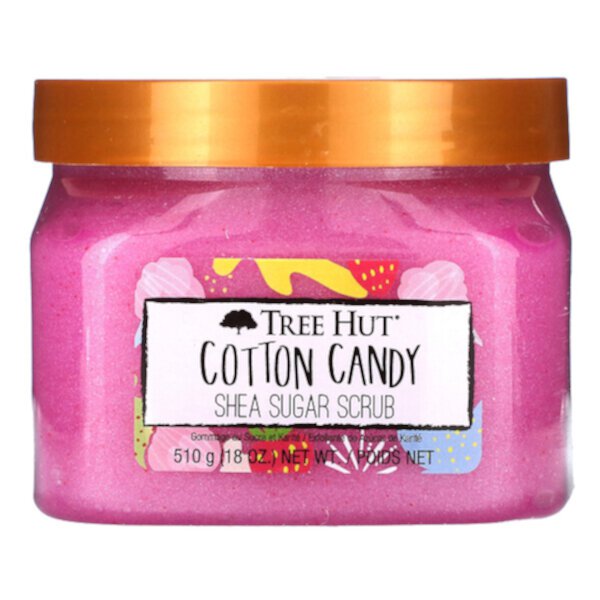 Shea Sugar Scrub, Cotton Candy, 18 oz (510 g) Tree Hut