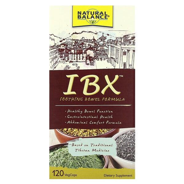 IBX Успокаивающая формула для кишечника, 120 растительных капсул Natural Balance