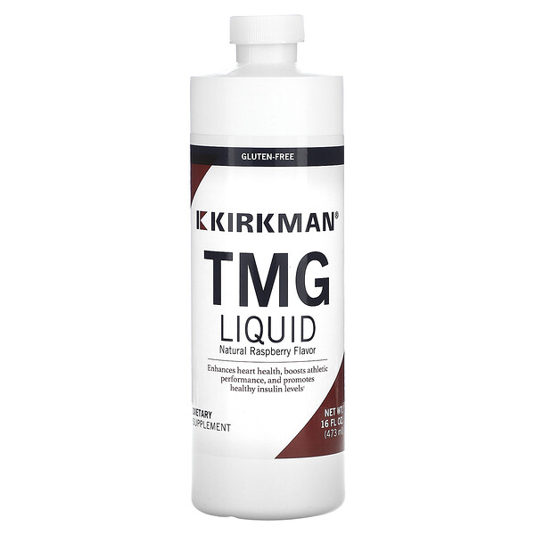 TMG Liquid, натуральная малина, 16 жидких унций (473 мл) Kirkman Labs