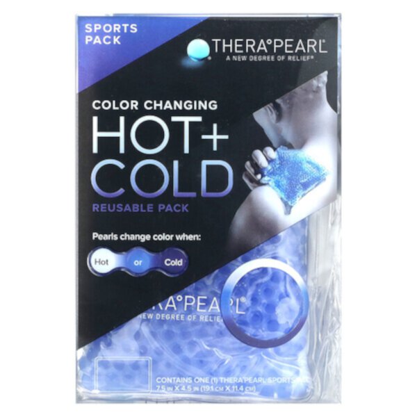 Reusable Sports Pack, Color Changing, Hot + Cold, 1 Sports Pack TheraPearl