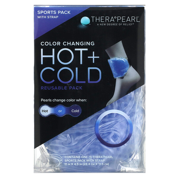 Reusable Sports Pack with Strap, Hot + Cold, 1 Pack TheraPearl