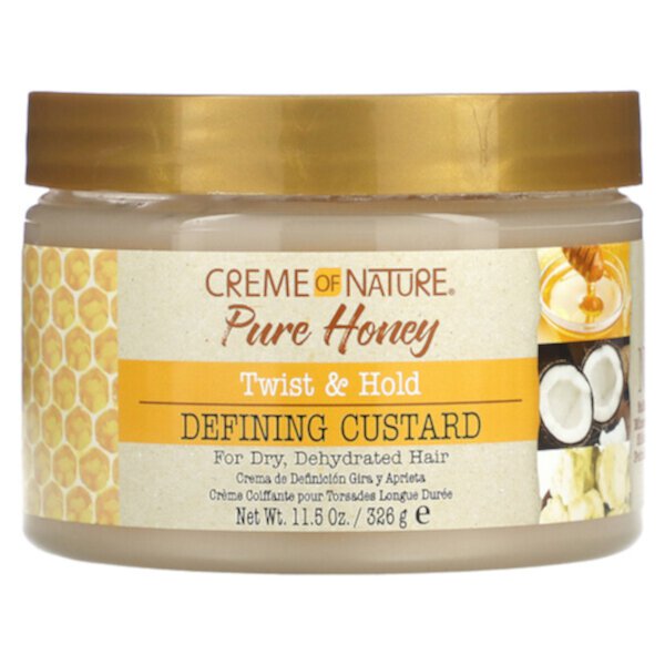 Pure Honey, Twist & Hold, насыщенный заварной крем, 11,5 унций (326 г) Creme Of Nature