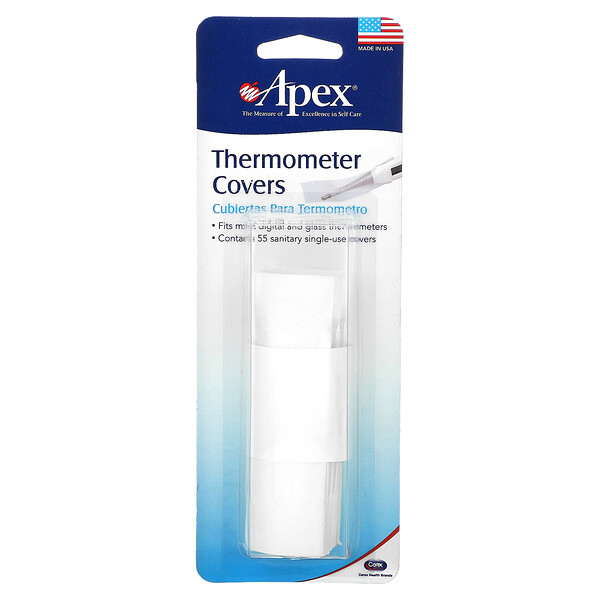 Thermometer Covers, 55 Sanitary Single-Use Covers Apex