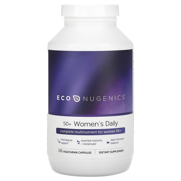 Женский мультивитамин 50+ - 240 вегетарианских капсул - Econugenics Econugenics
