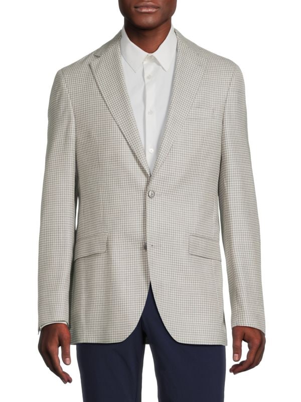 Спортивное пальто McAllen из смесовой шерсти с узором «гусиные лапки» Jack Victor