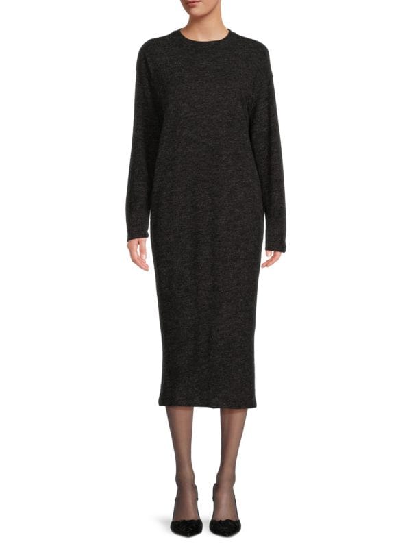 Однотонное платье-свитер миди RENEE C