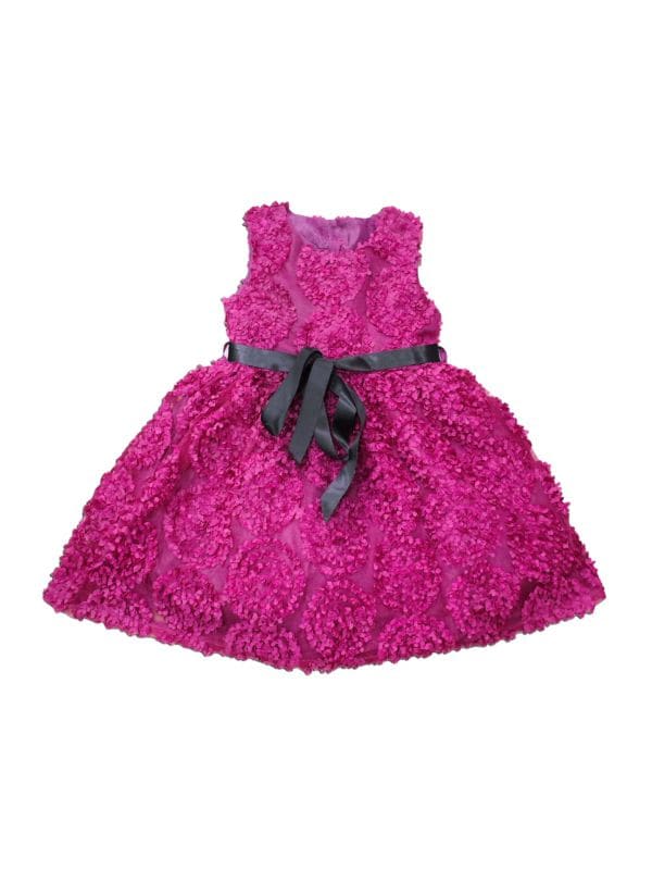 Фактурное расклешенное платье для маленьких девочек и девочек Joe-Ella