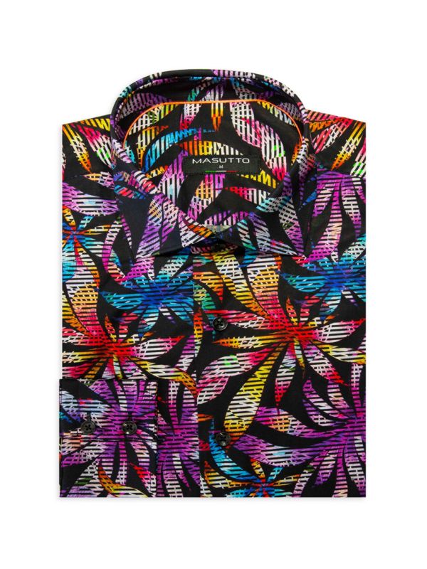  Классические рубашки Masutto Donna Palm Tree Dress Shirt Masutto