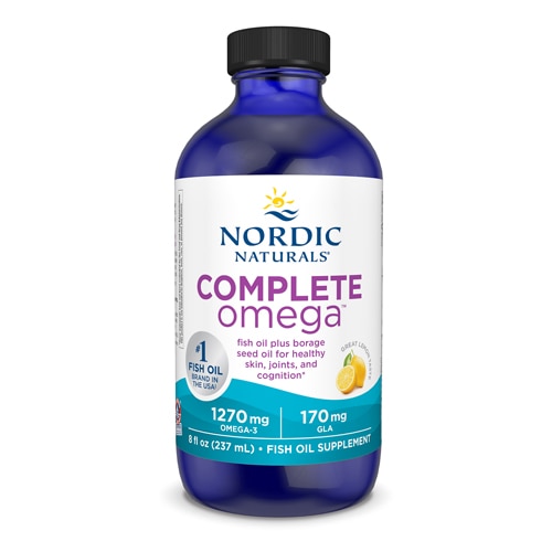 Полный Омега Жидкое Рыбье Масло с Лимоном - 237 мл - Nordic Naturals Nordic Naturals