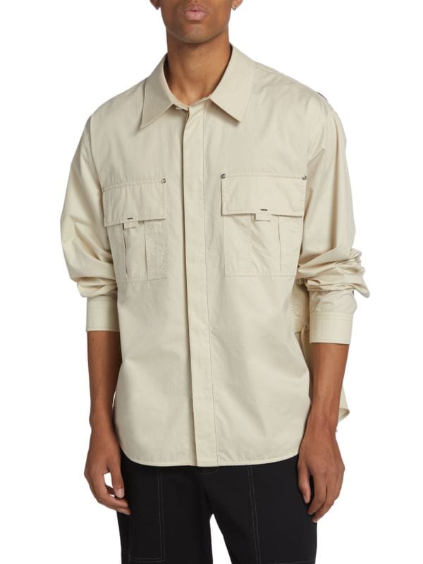 Рубашка на пуговицах с вентиляцией карго Helmut Lang