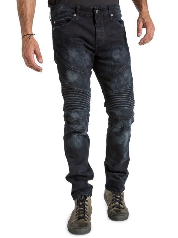 Мужские Джинсы skinny Stitch's Jeans Distressed Slim Fit Stitch's Jeans