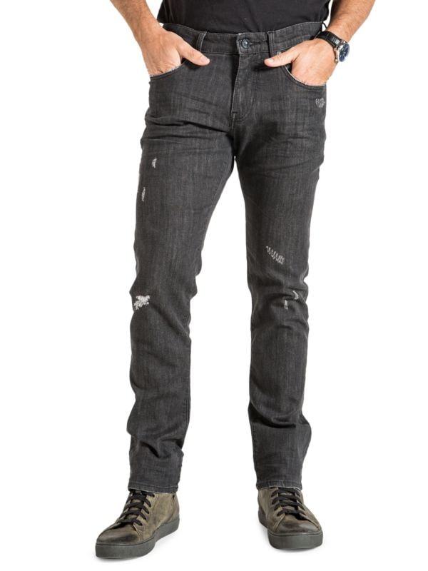 Мужские Джинсы skinny Stitch's Jeans Whiskered Slim Fit Stitch's Jeans