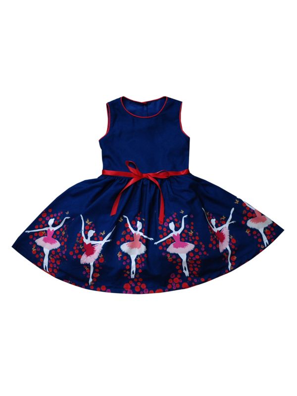 Платье трапециевидной формы с балетным принтом для маленькой девочки Joe-Ella