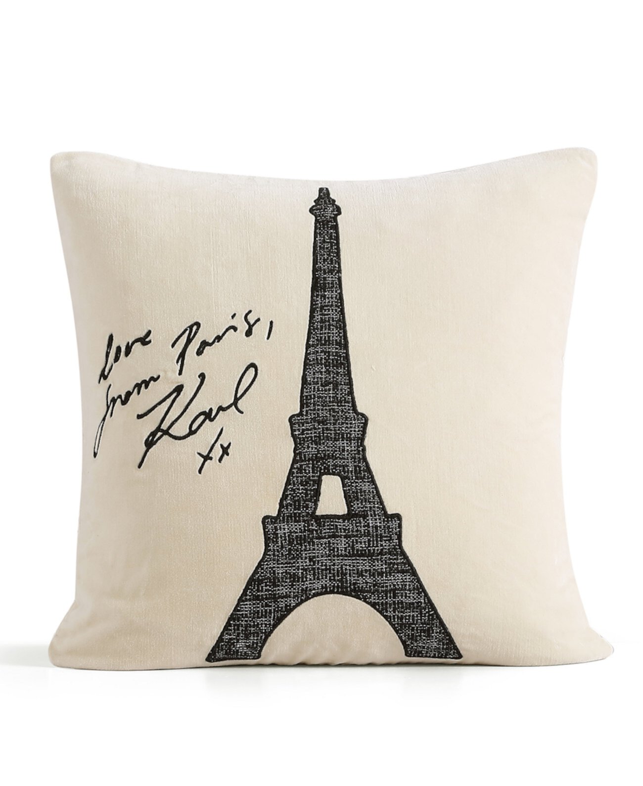 Декоративная подушка «Любовь из Парижа», 20 x 20 дюймов Karl Lagerfeld Paris