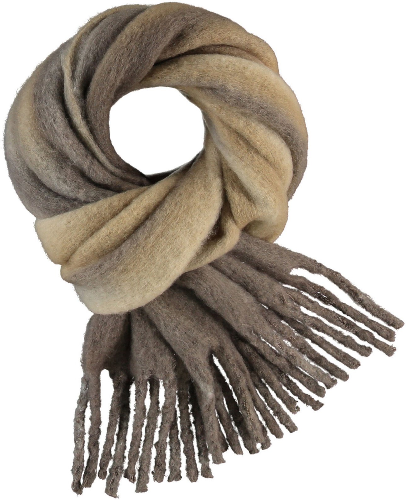 Женский шарф из букле с эффектом омбре FRAAS