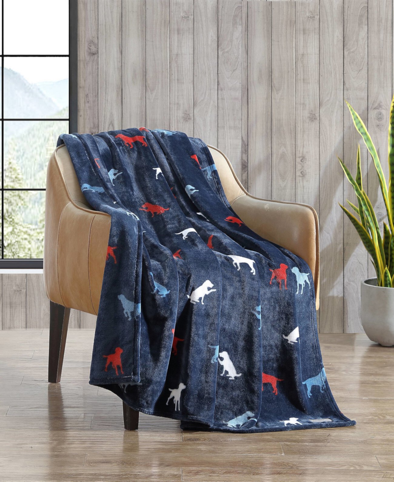 Buddy The Dog Ultra Soft Plush Fleece Throw, 70 x 50 Eddie Bauer