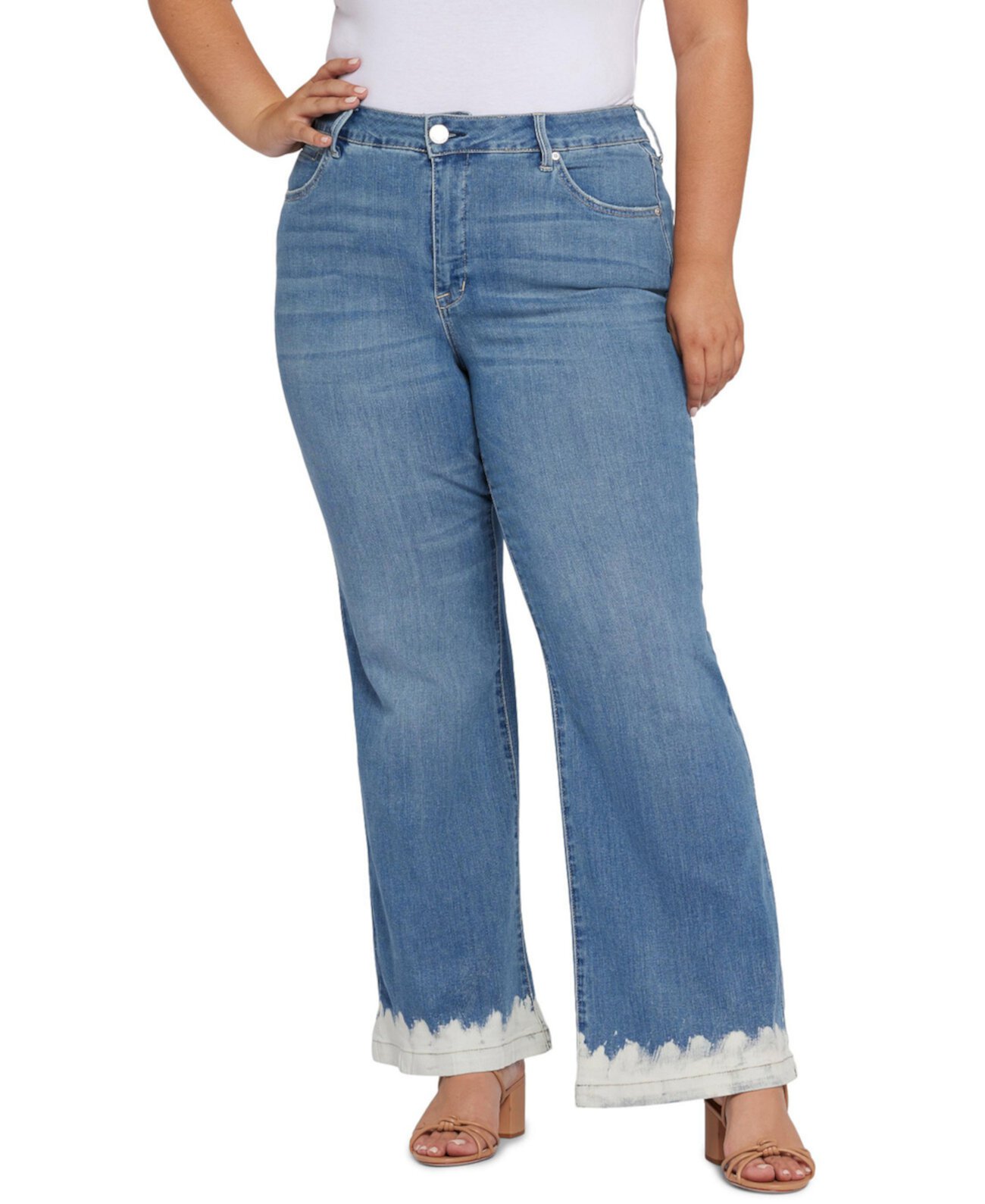 Широкие джинсы Bella с высокой посадкой больших размеров Seven7