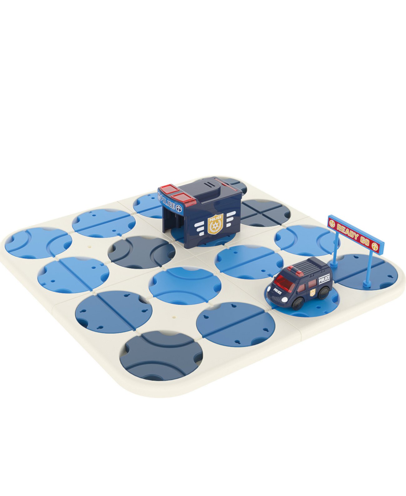 Набор трековых лабиринтов A-Maze Tracks своими руками с полицейской машиной на батарейках, набор из 34 предметов Flipo