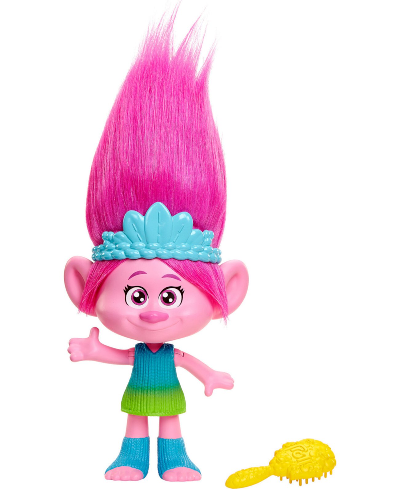 DreamWorks Band Together Rainbow Hairtunes Кукла Поппи, световой звук Trolls
