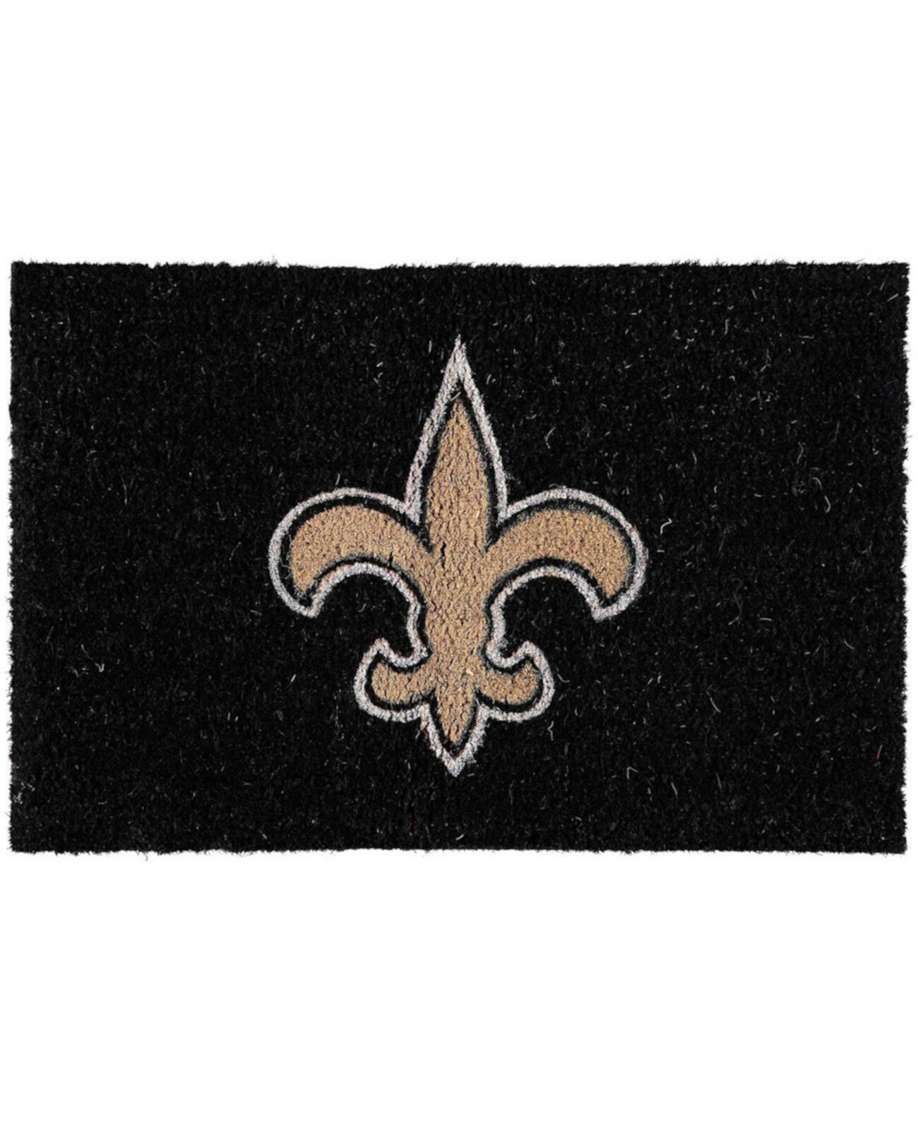 Коврик для двери New Orleans Saints, из натурального кокоса, 50 см x 76 см, с текстурированной основой Memory Company