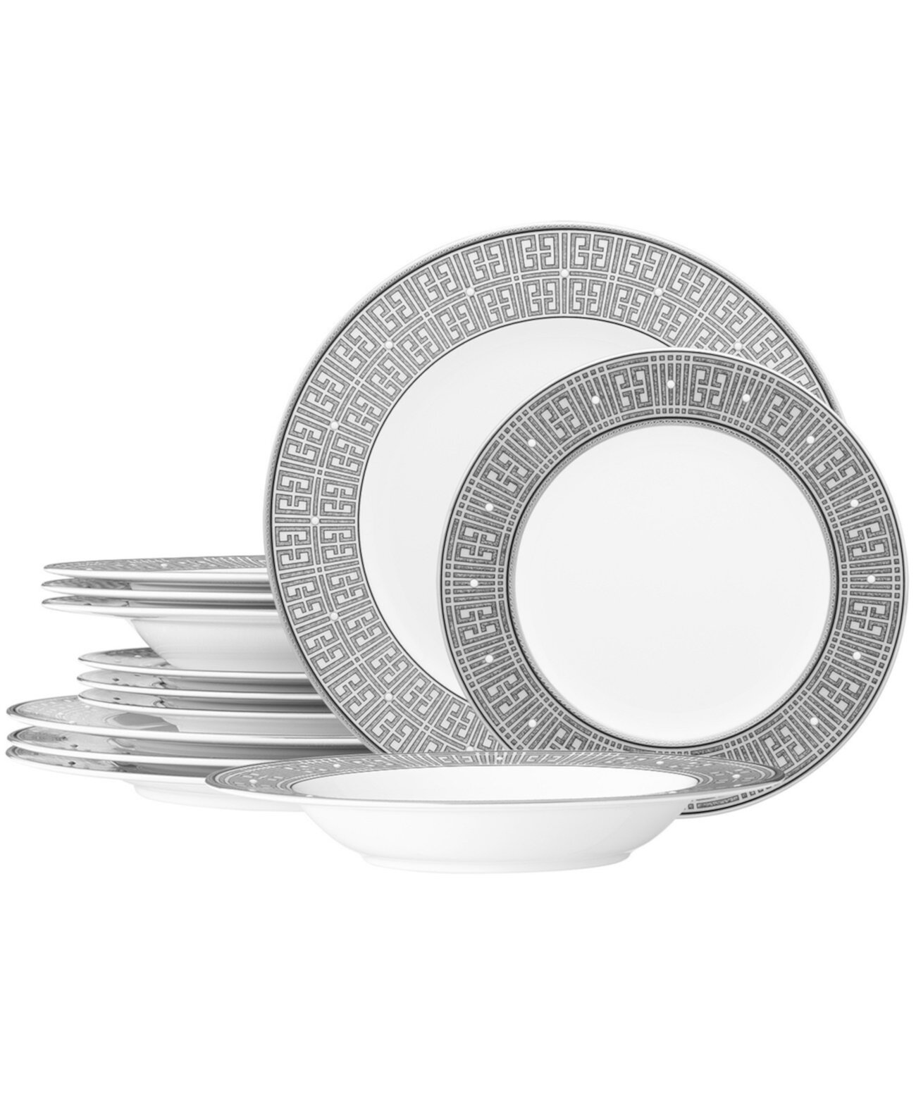 Infinity Graphite 12 Piece Set, Service for 4 Noritake