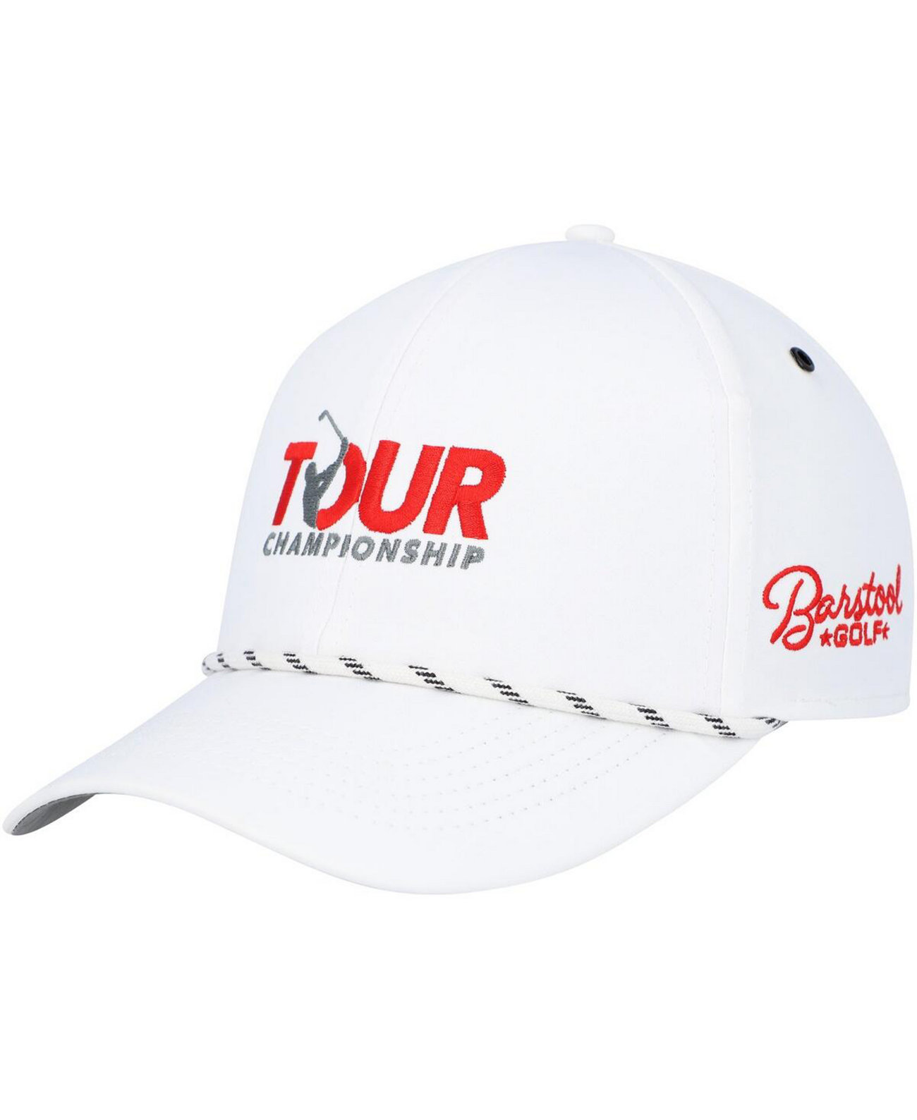 Мужская белая регулируемая кепка TOUR Championship с нашивкой Trucker Barstool Golf