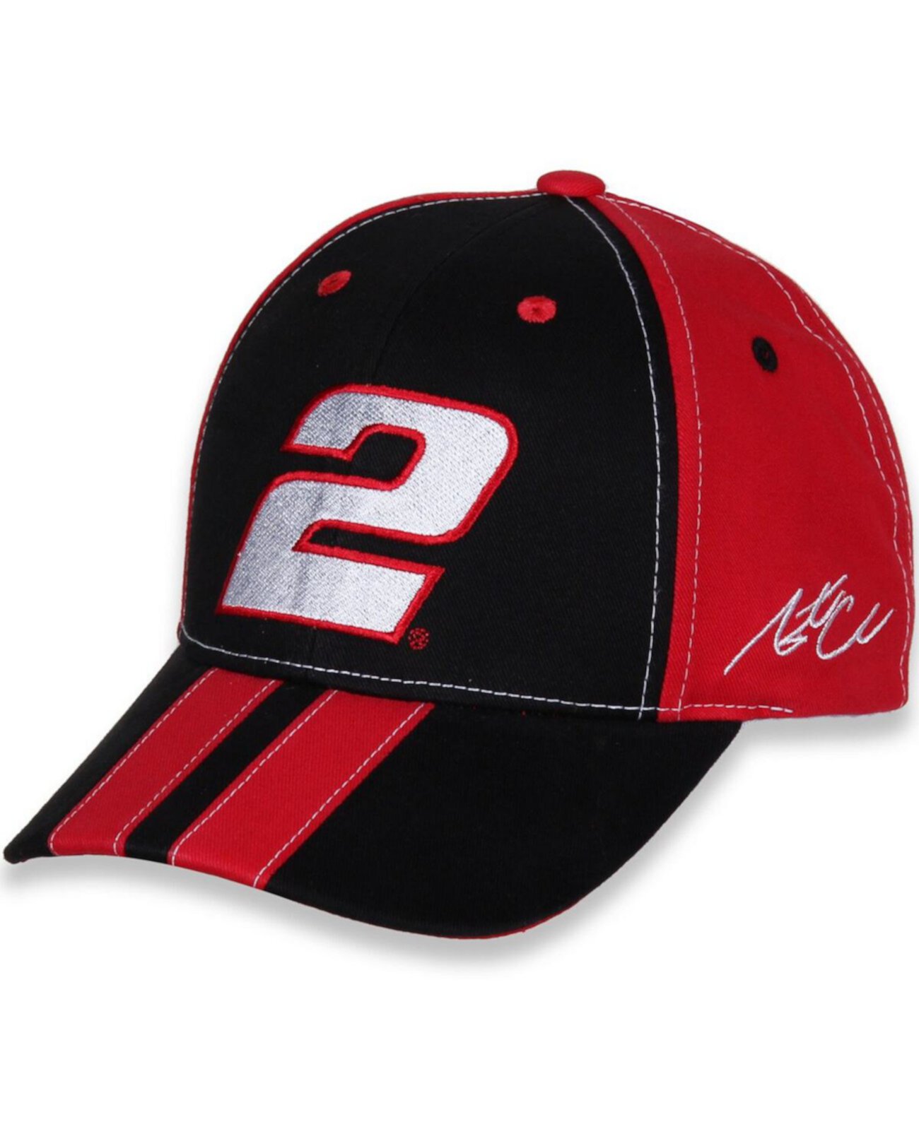 Молодежная шапка с регулируемым номером, черно-красная, для мальчиков и девочек Austin Cindric Team Penske