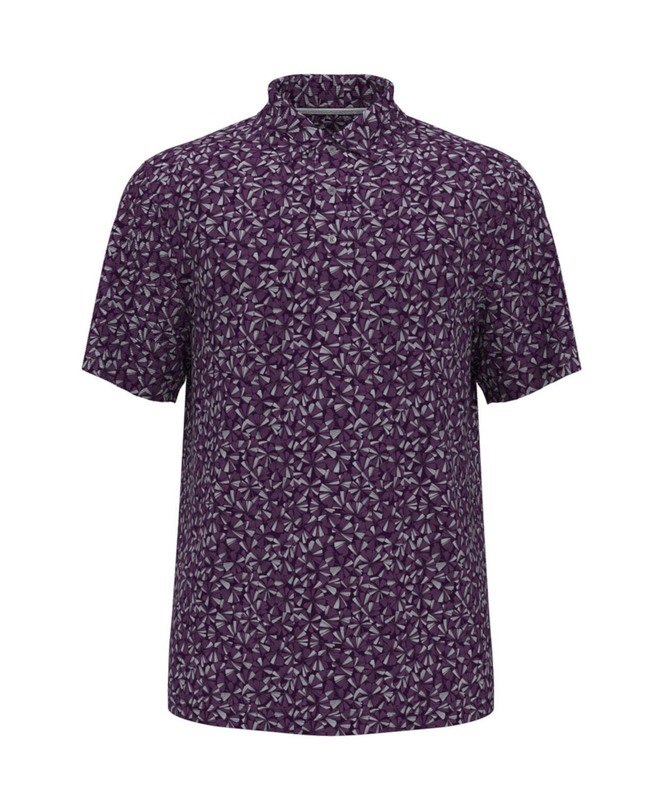 Рубашка поло с короткими рукавами и текстурным принтом для больших мальчиков PGA TOUR