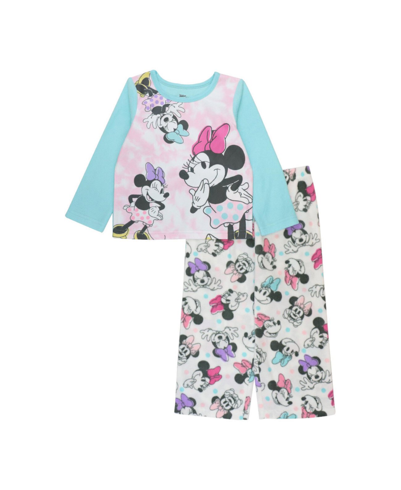 Пижамный комплект с длинными рукавами для маленьких девочек, 2 предмета Minnie Mouse
