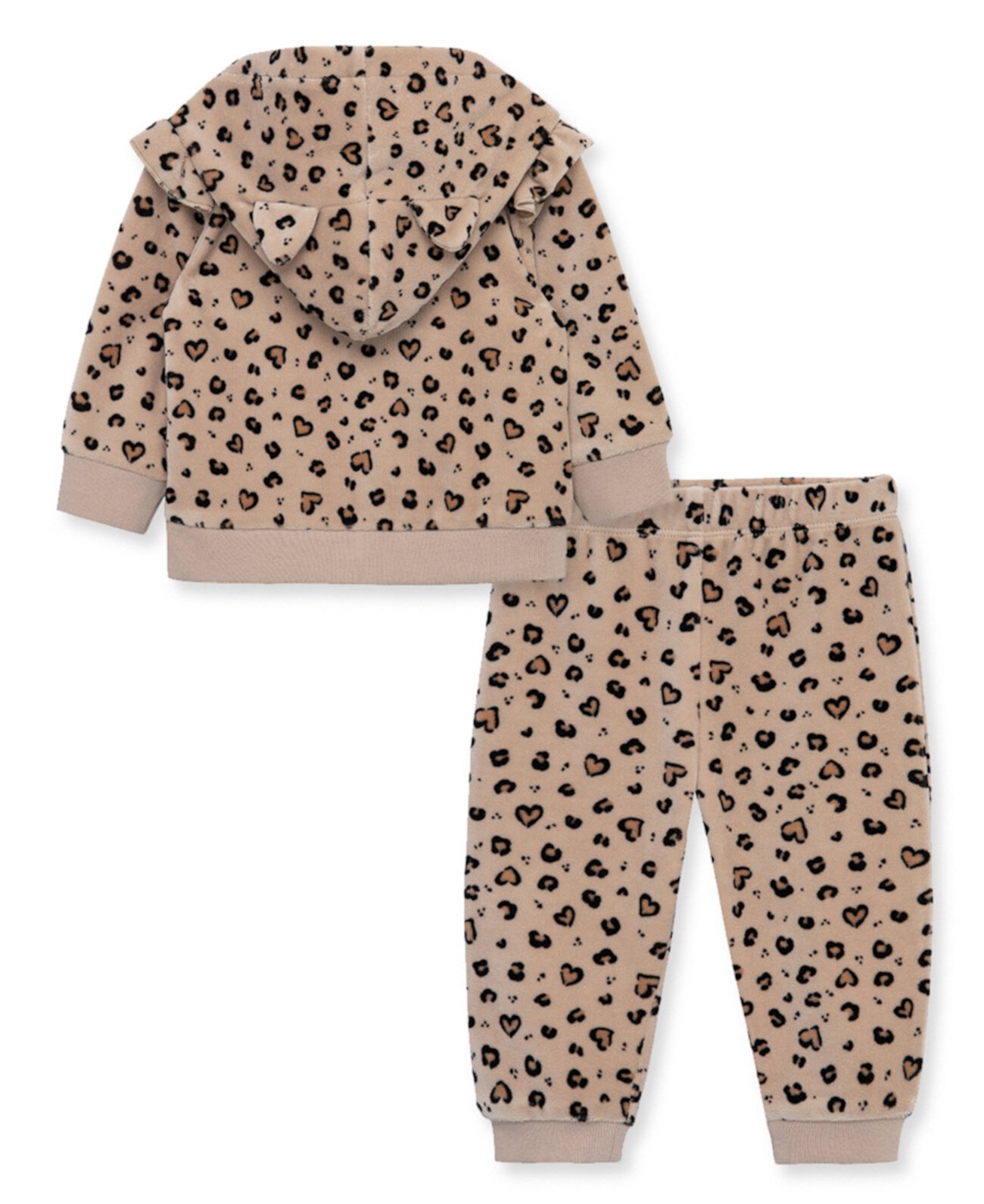 Толстовка и штаны с леопардовым принтом для маленьких девочек, комплект из 2 предметов Little Me