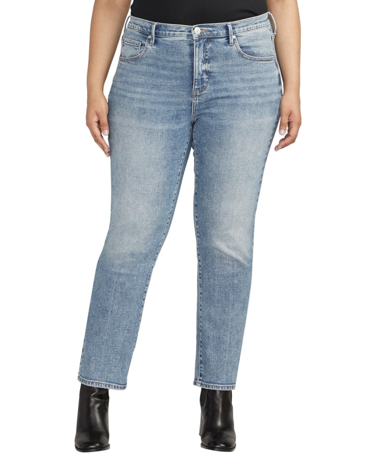 Узкие прямые джинсы Cassie со средней посадкой размера плюс JAG