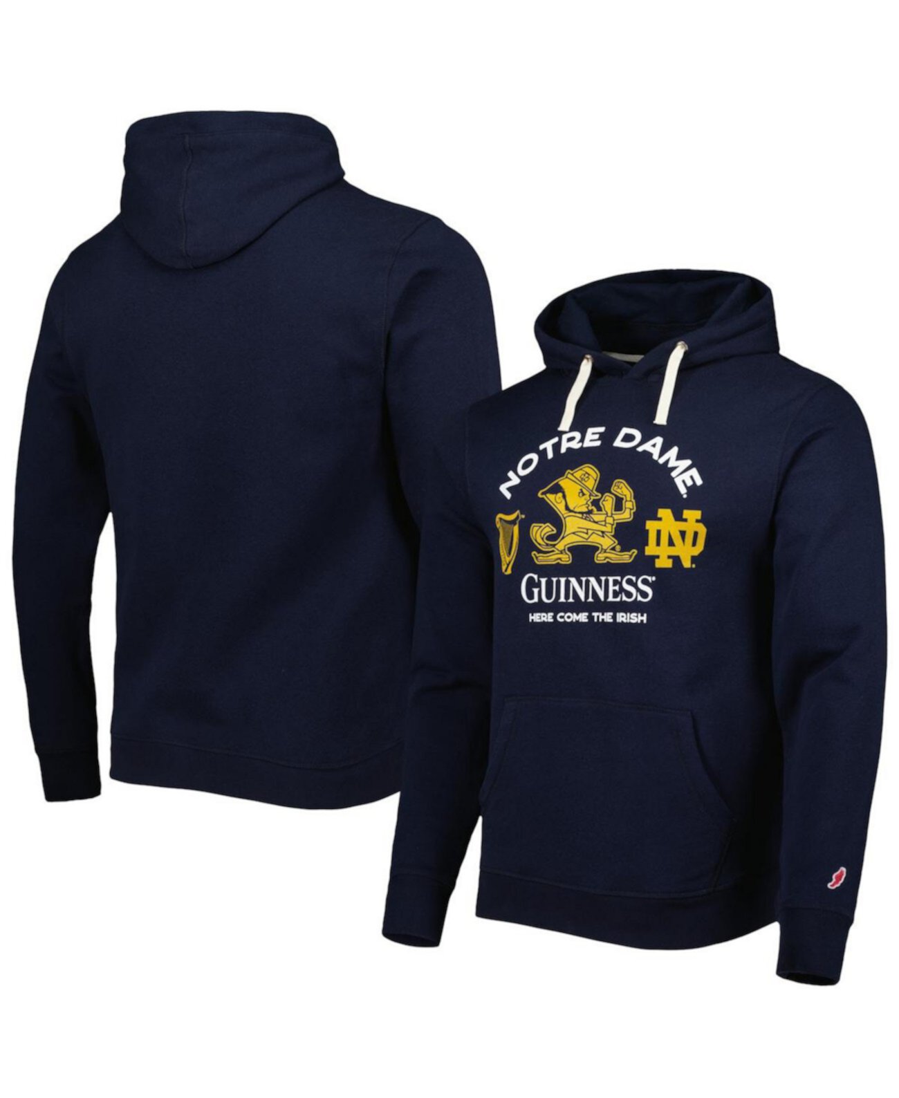 Мужской темно-синий пуловер с капюшоном Notre Dame Fighting Irish Guinness Stadium League Collegiate Wear