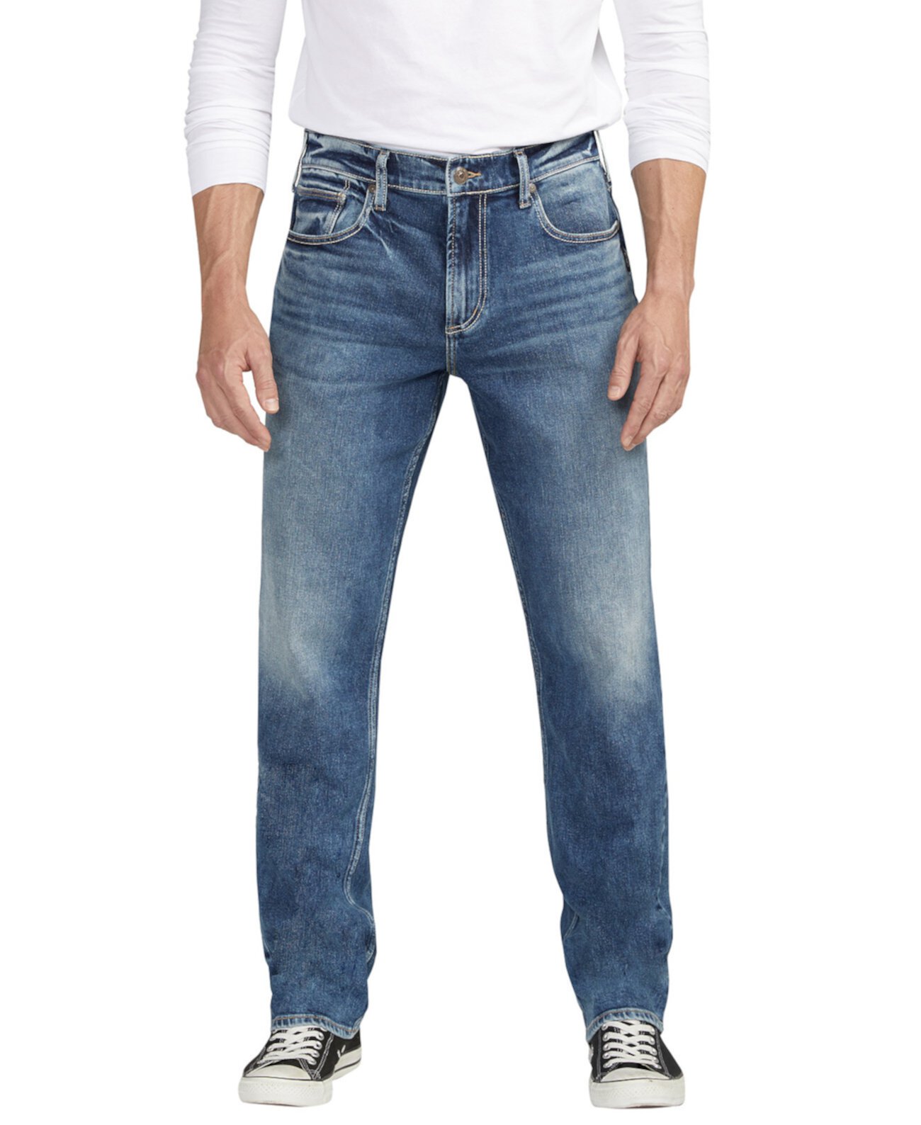 Мужские зауженные джинсы Eddie Athletic Fit Silver Jeans Co.