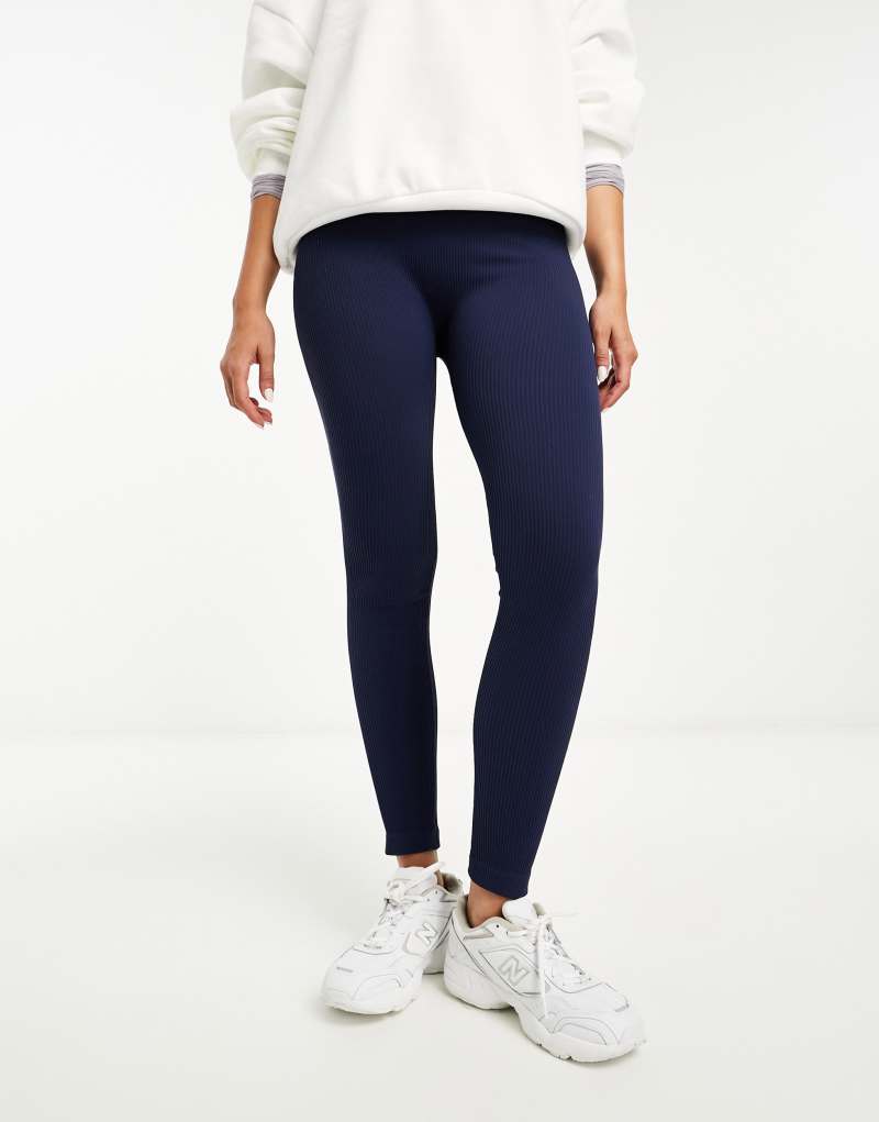 Женские Леггинсы ASOS DESIGN Seamless Ribbed ASOS DESIGN