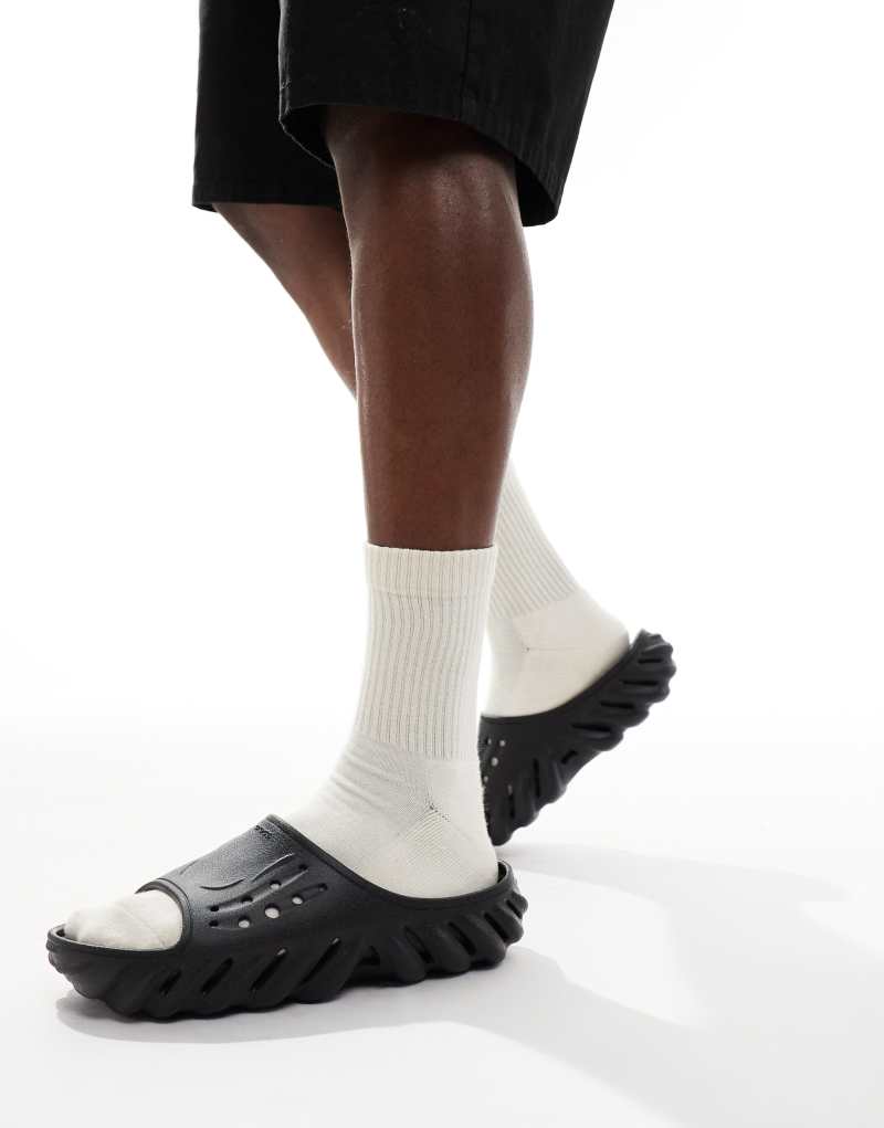  Crocs Echo sliders in black Crocs